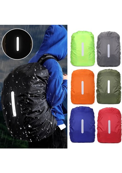 Floresan Yeşil Xl Yağmur Kapağı Sırt Çantası Yansıtıcı Su Geçirmez Çanta Kamuflaj Taktik Açık Kamp Yürüyüş Tırmanma Çantası Toz Yağmurluk 20/35/45/60/70L (Yurt Dışından) fiyatları