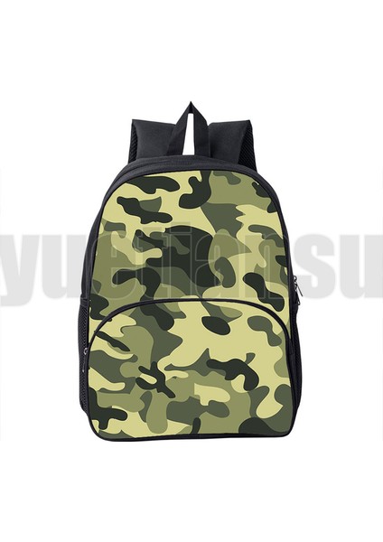 A7 Mochila Para Hombre 3D Kamuflaj Sırt Çantaları Çocuk Okul Çantaları Çocuklar Için Erkek Askeri Kanvas Sırt Çantası Kadın Kese Dos Açık (Yurt Dışından)