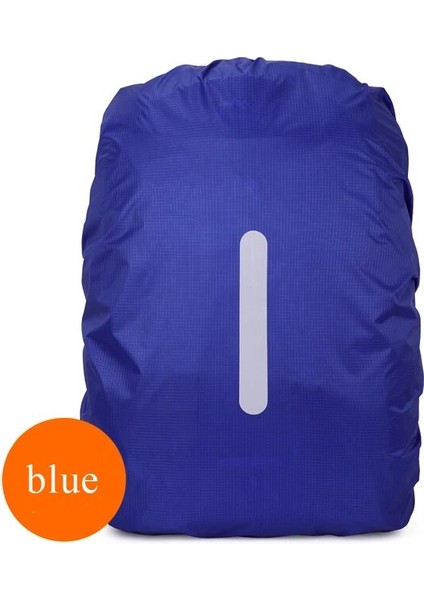Mavi L Yağmur Kapağı Sırt Çantası Yansıtıcı Su Geçirmez Çanta Kamuflaj Taktik Açık Kamp Yürüyüş Tırmanma Çantası Toz Yağmurluk 20/35/45/60/70L (Yurt Dışından)