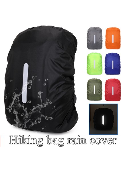 Mavi L Yağmur Kapağı Sırt Çantası Yansıtıcı Su Geçirmez Çanta Kamuflaj Taktik Açık Kamp Yürüyüş Tırmanma Çantası Toz Yağmurluk 20/35/45/60/70L (Yurt Dışından) modelleri