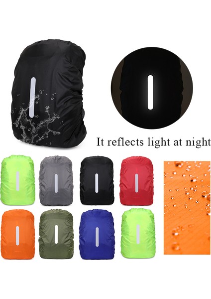 Mavi L Yağmur Kapağı Sırt Çantası Yansıtıcı Su Geçirmez Çanta Kamuflaj Taktik Açık Kamp Yürüyüş Tırmanma Çantası Toz Yağmurluk 20/35/45/60/70L (Yurt Dışından) fırsatları