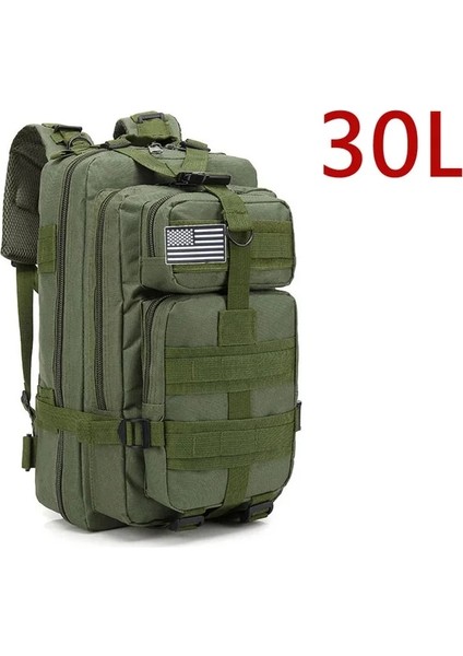02-30L (Yeşil) 30L/50L 1000D Naylon Su Geçirmez Trekking Balıkçılık Av Çantası Sırt Çantası Açık Askeri Sırt Çantaları Taktik Spor Kamp Yürüyüş (Yurt Dışından)