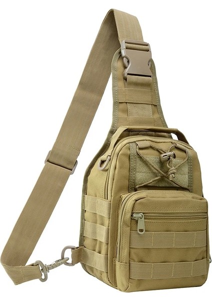 Acu W21 x D16 x H27CM Askeri Taktik Çanta Ordu Kamuflaj Sırt Çantası Erkekler Tek Kollu Çanta Molle Omuz Çantaları Multicam Tırmanma Seyahat Kamuflaj Çanta (Yurt Dışından)