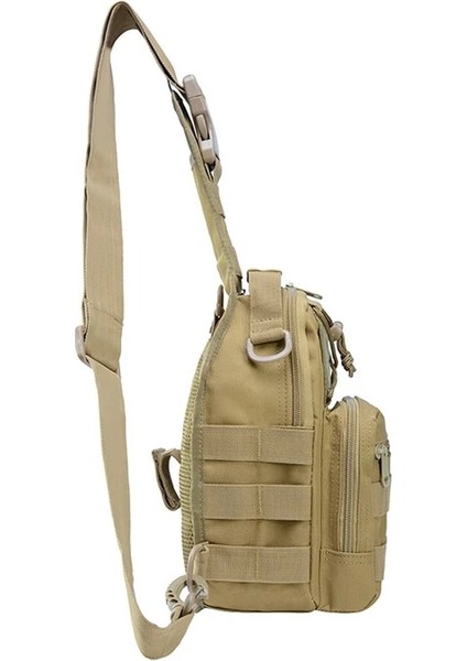 Acu W21 x D16 x H27CM Askeri Taktik Çanta Ordu Kamuflaj Sırt Çantası Erkekler Tek Kollu Çanta Molle Omuz Çantaları Multicam Tırmanma Seyahat Kamuflaj Çanta (Yurt Dışından)