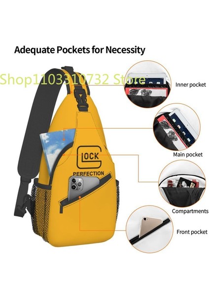 12 39X19X9CM Taktik Atıcılık Spor Glock Sling Göğüs Çantası Özelleştirilmiş Crossbody Omuz Sırt Çantası Erkekler Bisiklet Kamp Sırt Çantası (Yurt Dışından) indirimleri