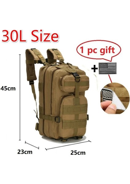 Acu Gri (50L) Jbtp 30L/50L Naylon Su Geçirmez Sırt Çantası Açık Askeri Sırt Çantaları Taktik Spor Kamp Yürüyüş Trekking Balıkçılık Av Çantası (Yurt Dışından)