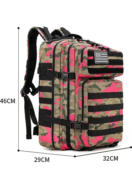 Dijital Haki-A 50L Adam Taktik Sırt Çantası 50L Askeri Sırt Çantası Ordu Molle Saldırı Çantaları Mochila Açık Hava Su Geçirmez Bisiklet Yürüyüş Seyahat 3p Sırt Çantası (Yurt Dışından)