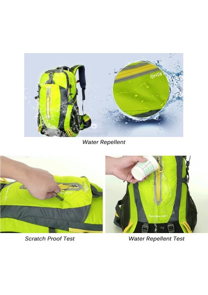 Göl Mavisi 40L Su Geçirmez Tırmanma Taktik Sırt Çantası Seyahat Yürüyüş Sırt Çantası Dizüstü Sırt Çantası Trekking Sırt Çantası Açık Erkek Kadın Spor Çantası (Yurt Dışından) fırsatları