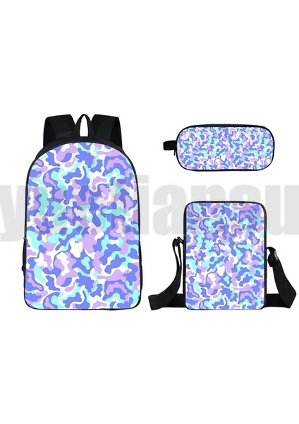 A6 1 Adet Sırt Çantası-16 Inç Taktik Kamuflaj Sırt Çantası Erkekler Askeri Kanvas Fermuar Sırt Çantaları Dizüstü Seyahat Çantası Dizüstü Omuz Çantası Schoolbag Mochila (Yurt Dışından)
