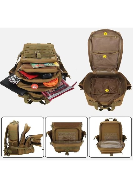 B 25L/50L1000D Naylon Su Geçirmez Askeri Taktik Sırt Çantası Molle Yürüyüş Sırt Çantaları Açık Kamp Avcılık Sırt Çantaları Mochila (Yurt Dışından)
