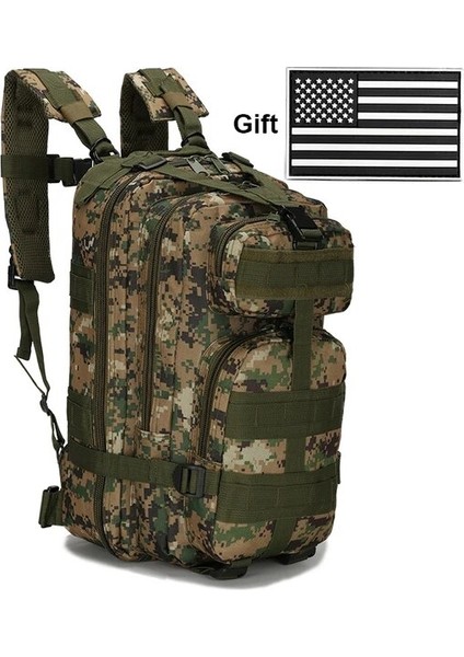Style4 Congshu Lawaia 50L Askeri Fan Kamuflaj Sırt Çantası Taktik Üç Seviyeli Çanta Erkek Sırt Çantası Tırmanma Çantası Kadın Yürüyüş Sırt Çantası Naylon (Yurt Dışından)