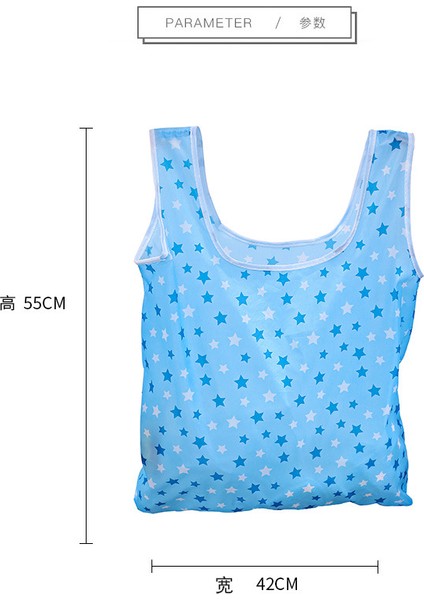 1 Adet Renk Rastgele Kadın Yeniden Kullanılabilir Alışveriş Çantası Katlanabilir Çanta Moda Çiçek Baskı Katlanır Geri Dönüşüm Çanta Tote Bakkal Çantası (Yurt Dışından)