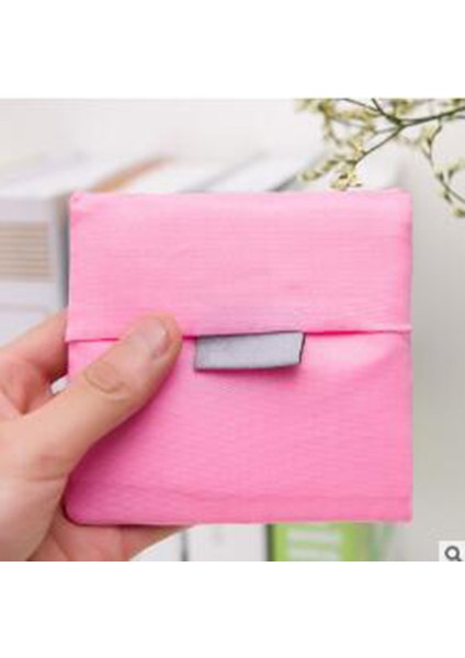 Pembe Taşınabilir Katlanır Alışveriş Çantası Büyük Naylon Torbalar Kalın Çanta Katlanabilir Su Geçirmez Yırtılmaz Omuz Çantası Çanta Mutfak Aracı (Yurt Dışından)