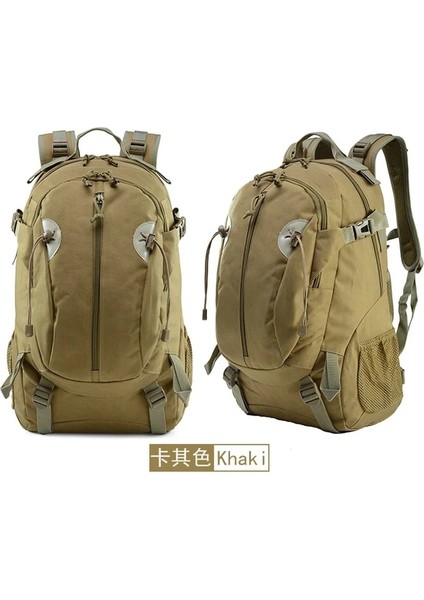 Haki 30L Erkek Taktik Kamuflaj Spor Sırt Çantası Seyahat Açık Askeri Yürüyüş Sırt Çantası Tırmanma Kamp Çantası Erkek Kadın Kadın (Yurt Dışından)