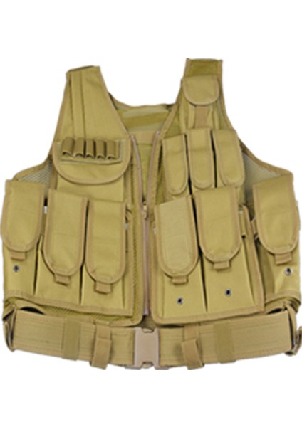 Ordu Yeşil W52 x H55CM Çok Fonksiyonlu Kamuflaj Taktik Koruyucu Yelek 900D Oxford Açık Avcılık Koruyucu Ayarlanabilir Yelek Askeri Ordu Molle Yelek (Yurt Dışından) fiyatları