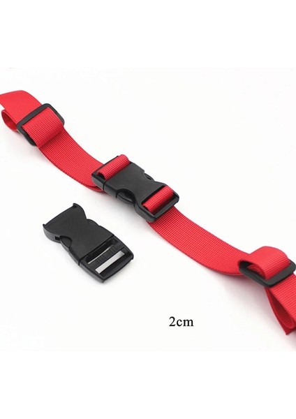 Kırmızı 2 cm 2.5 cm Kamp Sırt Çantası Göğüs Kemeri Kayışı Dokuma Sternum Ayarlanabilir Çift Serbest Bırakma Toka Açık Kamp Taktik Çanta Aksesuarları (Yurt Dışından)