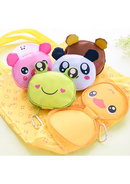 Sdkhg-Panda Yeniden Kullanılabilir Katlanır Alışveriş Çantası Su Geçirmez Alışveriş Çantaları Saklama Torbaları Eko Çanta Karikatür Hayvan Panda Kurbağa Domuz Ayı Katlanabilir (Yurt Dışından) fiyatları