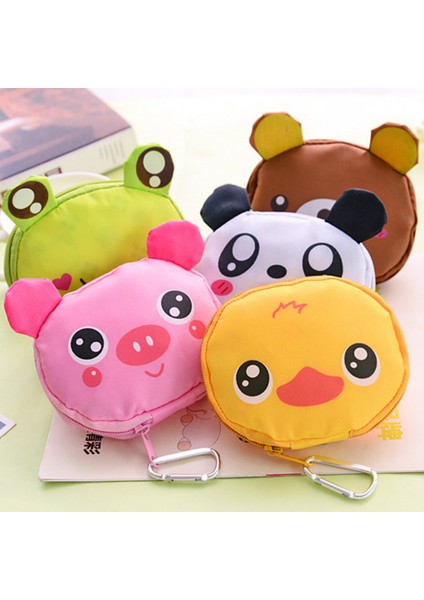 Sdkhg-Panda Yeniden Kullanılabilir Katlanır Alışveriş Çantası Su Geçirmez Alışveriş Çantaları Saklama Torbaları Eko Çanta Karikatür Hayvan Panda Kurbağa Domuz Ayı Katlanabilir (Yurt Dışından) modelleri
