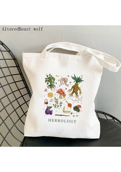 B2686 Kadın Alışveriş Çantası Bitki Bilimi Harry Bitkiler Kawaii Çanta Harajuku Alışveriş Kanvas Alışveriş Çantası Kız Çanta Tote Omuz Bayan Çantası (Yurt Dışından) modelleri