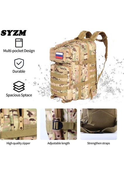 Cp 50L Syzm 30L Veya 50L Erkekler Taktik Sırt Çantası Naylon Su Geçirmez Çanta Açık Spor Sırt Çantası Yürüyüş Kamp Avcılık Sırt Çantası Sırt Çantası (Yurt Dışından)