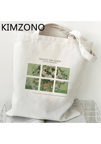 54636 Van Gogh Alışveriş Çantası Bakkal Çanta Bolsas De Tela Tote Bolsa Alışveriş Çantası Jüt Tote Kumaş Özel (Yurt Dışından) modelleri