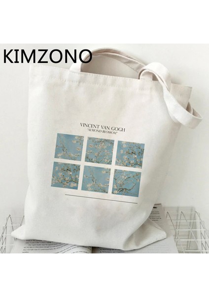 54636 Van Gogh Alışveriş Çantası Bakkal Çanta Bolsas De Tela Tote Bolsa Alışveriş Çantası Jüt Tote Kumaş Özel (Yurt Dışından) fırsatları