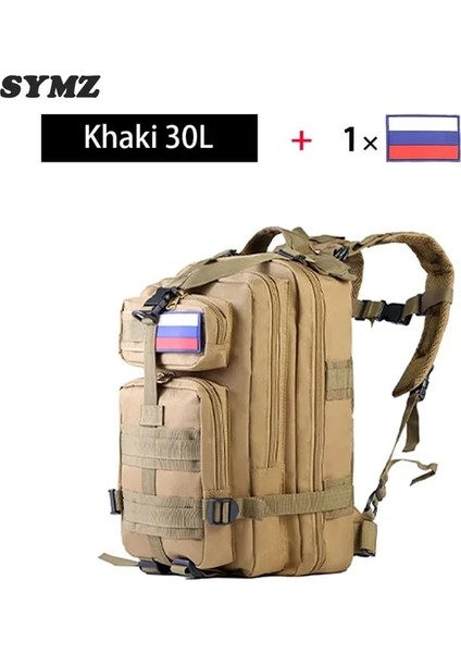 Haki 30L Syzm 30L Veya 50L Kamuflaj Taktik Askeri Sırt Çantası Erkekler Ordu Çantaları Assault Molle Sırt Çantası Avcılık Trekking Sırt Çantası Açık Çanta (Yurt Dışından)