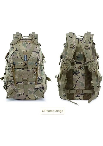 Cp Renk 50X31X16 cm Taktik Askeri Sırt Çantası Kamp Saldırı Spor Çantaları Dağcılık Trekking Kamuflaj Av Çantası Çok Fonksiyonlu Sırt Çantası (Yurt Dışından)