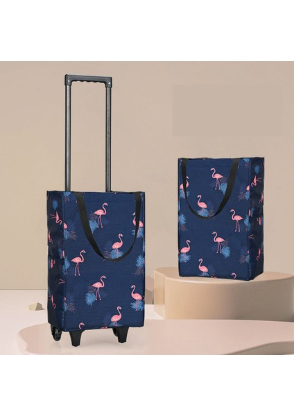 Flamingo Katlanabilir Sebze Pazarı Alışveriş Çantası Bakkal Sepeti Için Tekerlekli Arabası Çantası Tekerlekli Bolsa Compra Süpermarket Yeniden Kullanılabilir Çanta (Yurt Dışından) fiyatları