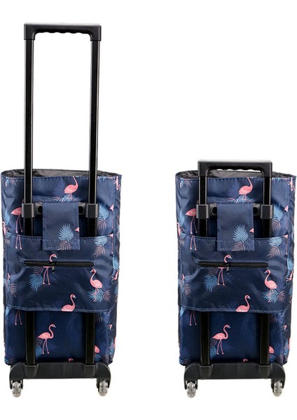 Flamingo Katlanabilir Sebze Pazarı Alışveriş Çantası Bakkal Sepeti Için Tekerlekli Arabası Çantası Tekerlekli Bolsa Compra Süpermarket Yeniden Kullanılabilir Çanta (Yurt Dışından) fırsatları