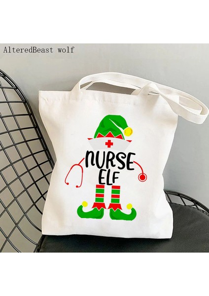Resim Olarak Kadın Alışveriş Çantası Hemşirelik Essentials Baskılı Çanta Harajuku Hemşire Alışveriş Kanvas Alışveriş Çantası Kız Çanta Tote Omuz Bayan Çantası (Yurt Dışından) fırsatları