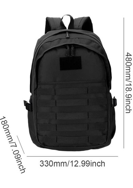 Siyah Kamuflaj Sırt Çantası Erkekler Büyük Kapasiteli Ordu Askeri Taktik Sırt Çantaları Açık Seyahat Erkek Sırt Çantası Yürüyüş Kamp Av Çantası (Yurt Dışından)