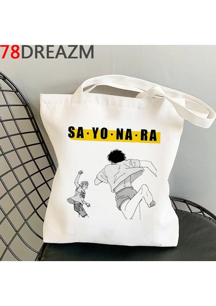 27307 Muz Balık Alışveriş Çantası Bakkal Alışverişçisi Jüt Çanta Alışveriş Çantası Alışveriş Yeniden Kullanılabilir Bolsa Compra Boodschappentas Sacolas (Yurt Dışından) fırsatları