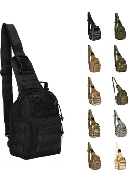 05 Askeri Taktik Omuzdan Askili Çanta Erkekler Yürüyüş Sırt Çantası Naylon Açık Avcılık Kamp Balıkçılık Molle Ordu Trekking Göğüs Tek Kollu Çanta (Yurt Dışından)