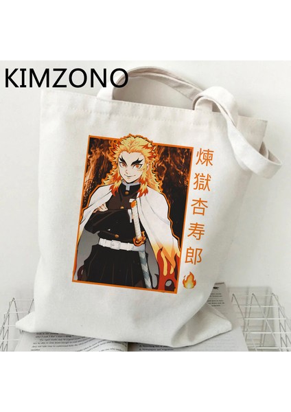 65874 Rengoku Alışveriş Çantası Alışveriş Müşterisi Bolsas De Tela Alışverişçi Geri Dönüşüm Çantası Yeniden Kullanılabilir Çanta Sacola Jüt Sacolas (Yurt Dışından) fırsatları