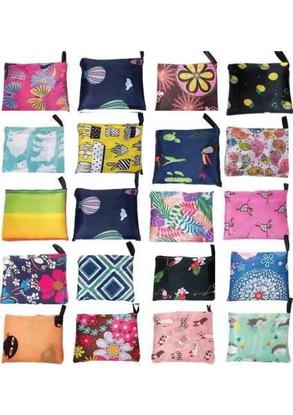 1 Adet Renk Rastgele Alışveriş Çantası Çiçek Hayvan Desen Katlanabilir Kumaş Sevimli Tote Eco Fiendly Shopper Büyük Yeniden Kullanılabilir Alışveriş Bakkal Çantaları (Yurt Dışından) modelleri