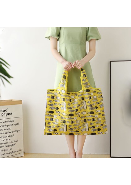 1 Adet Renk Rastgele Alışveriş Çantası Çiçek Hayvan Desen Katlanabilir Kumaş Sevimli Tote Eco Fiendly Shopper Büyük Yeniden Kullanılabilir Alışveriş Bakkal Çantaları (Yurt Dışından) indirimleri