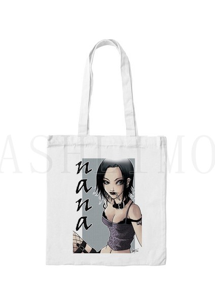 D253 Japonya Manga Anime Nana Osaki Omuz Kanvas Çantalar Rahat Büyük Kapasiteli Yeniden Kullanılabilir Tote Vintage Harajuku Kawaii Kadın Kanvas Çanta (Yurt Dışından)