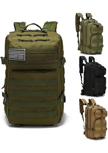 Resimde Gösterildiği Gibi 30L/50L 1000D Naylon Kamuflaj Askeri Çanta Erkekler Taktik Sırt Çantası Mochilas Molle Ordu Bug Out Çanta Su Geçirmez Kamp Balıkçılık Sırt Çantası (Yurt Dışından)