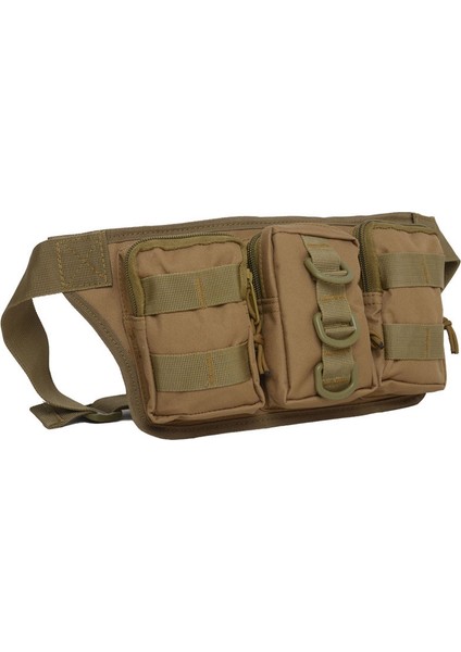 Haki 35X16 cm Taktik Bel Paketi Çantası Askeri Fanny Paketleri Kalça Kemeri Çantası Kılıfı Yürüyüş Tırmanma Açık Bumbag (Yurt Dışından)