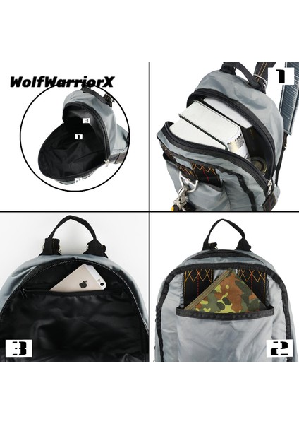 Gri Laptop Sırt Çantaları Erkekler Için Okul Bachpack Toka ile Askeri Tarzı Taktik Uçuş Çantası Havacılar Paraşüt Pilot Kask Çantaları (Yurt Dışından) indirimleri
