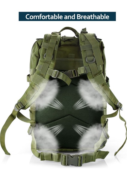 Acu Gri (50L) Markroyal Taktik Yürüyüş Sırt Çantaları Naylon Su Geçirmez Seyahat Çantası Açık Askeri Sırt Çantaları Kamp Balıkçılık Çantaları Dropshipping (Yurt Dışından)