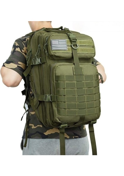 Acu Gri (50L) Markroyal Taktik Yürüyüş Sırt Çantaları Naylon Su Geçirmez Seyahat Çantası Açık Askeri Sırt Çantaları Kamp Balıkçılık Çantaları Dropshipping (Yurt Dışından)