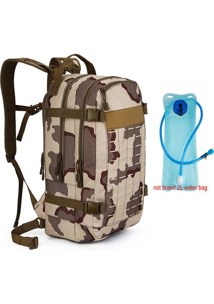 Üç Kum-2l Su Açık Kamp Askeri Taktik Sırt Çantası Erkekler Trekking Yürüyüş Tırmanma Sırt Çantaları Erkek Moore Sistemi Avcılık Saldırı Paketi (Yurt Dışından)