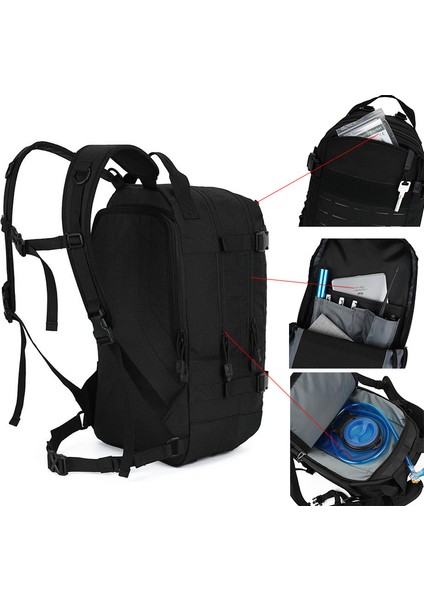 Üç Kum-2l Su Açık Kamp Askeri Taktik Sırt Çantası Erkekler Trekking Yürüyüş Tırmanma Sırt Çantaları Erkek Moore Sistemi Avcılık Saldırı Paketi (Yurt Dışından) indirimleri