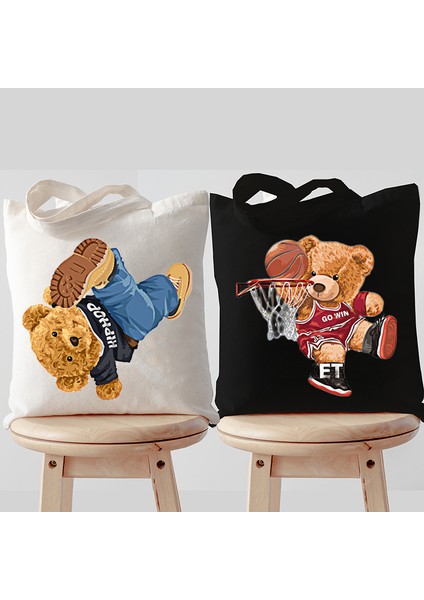 Yeşil Teddy Bear Grafik Kadın Çanta Harajuku Hayvan Omuz Çantası Moda Spor Ayı Tote Çanta Alışveriş Çantası Yan Çanta Bayanlar Için (Yurt Dışından) fiyatları