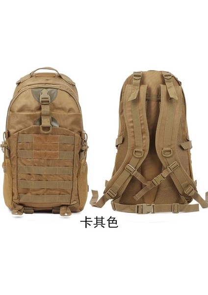 Haki 37CMX20CMX53CM Erkek Saldırı Sırt Çantası Kamuflaj Eğlence Seyahat Bisiklet Açık Dağcılık Çantası Taktik (Yurt Dışından)