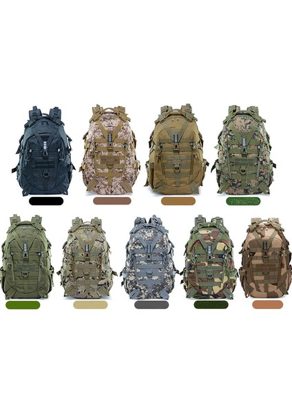 Acu 40L Açık Askeri Sırt Çantası Sırt Çantası Seyahat Çantası Su Geçirmez Taktik Sırt Çantası Spor Kamp Yürüyüş Balıkçılık Av Çantası (Yurt Dışından)