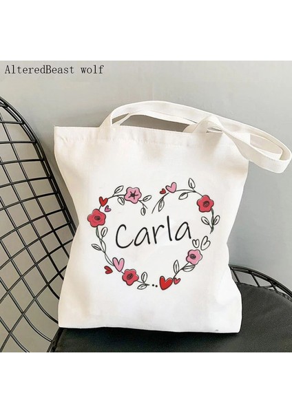 B4290 Kadın Alışveriş Çantası Tereyağı Ordu Baskılı Sanat Çantası Harajuku Alışveriş Kanvas Alışveriş Çantası Kız Çanta Tote Omuz Bayan Çantası (Yurt Dışından) modelleri