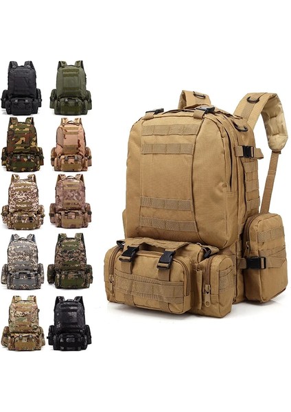 Haki B1 Taktik Sırt Çantası Askeri Su Geçirmez Sırt Çantaları 4 In 1 Molle Spor Çantası Açık Trekking Balıkçılık Yürüyüş Kamp 3D Sırt Çantası (Yurt Dışından) modelleri